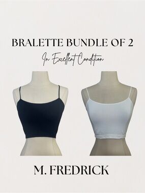 M. Fredrick Black & White Seamless Bandeau Duo